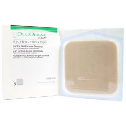 DuoDERM CGF Border ConvaTec 187973-DuoDerm CGF Border Hydrocolloid Dressing, 4 x 5 Inch Triangle, Hy