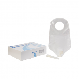 Sur-Fit Natura ConvaTec 401545-Sur-Fit Natura Two-Piece Urostomy Pouch, 2-1/4 in Flange, Drainable, 