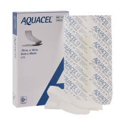 Aquacel Ribbon ConvaTec 403770-Aquacel Ribbon Hydrofiber Gelling Fiber Wound Dressing, 3/4 x 18 in, 