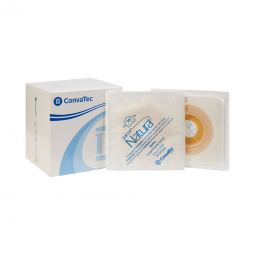 Sur-Fit Natura Durahesive ConvaTec 404594-Sur-Fit Natura Durahesive White Ostomy Barrier, 4 x 4 In