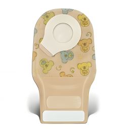 Little Ones ConvaTec 411637-Little Ones Two-Piece Drainable Teddy Bear Design Ostomy Pouch, 8 Inch L