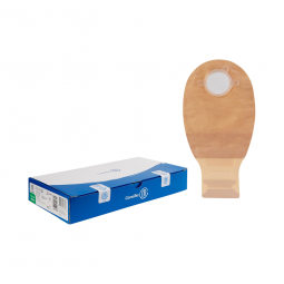 Natura + ConvaTec 416416-Natura + Two-Piece Drainable Transparent Filtered Ostomy Pouch, 12 in Lengt