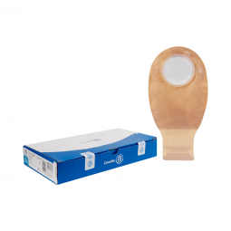 Natura + ConvaTec 416422-Natura + Two-Piece Drainable, Tail Closure Transparent Ostomy Pouch, 12 Inc