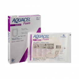 Aquacel ConvaTec 420625-Aquacel Silicone Adhesive with Border Silicone Foam Dressing, 5 x 8 Inch, F
