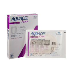 Aquacel ConvaTec 420625-Aquacel Silicone Adhesive with Border Silicone Foam Dressing, 5-1/2 x 8 in, 