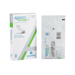 Aquacel Ag Advantage ConvaTec 422301-Aquacel Ag Advantage Silver Dressing, 1 x 45 cm, Silver Dressin