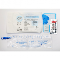 Cure Catheter Closed System ConvaTec CS8-Cure Catheter Intermittent Catheter Kit, Catheter & Bag Kit