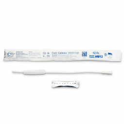 Hydrophilic Cure Catheter ConvaTec HM12-Cure Catheter Urethral Catheter, 12 Fr, Male, Straight, Inte