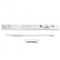Hydrophilic Cure Catheter ConvaTec HM12-Cure Catheter Urethral Catheter, 12 Fr., Male, Straight, Int