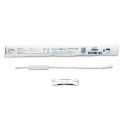 Hydrophilic Cure Catheter ConvaTec HM12C-Cure Catheter Urethral Catheter, 12 Fr., Male, Coude, Inter