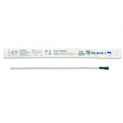 Cure Catheter ConvaTec M14C-Cure Catheter Male Intermittent Catheter, 14 Fr., Coude, Intermittent (C