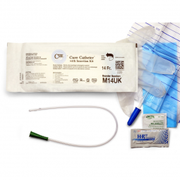Cure Catheter Closed System ConvaTec M14UK-Cure Medical Urethral Catheter, Pocket/U-Shape, Catheter 
