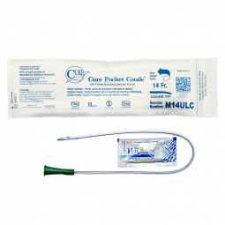 Cure Medical Pocket Catheter ConvaTec M14ULC-Cure Pocket Cath Urethral Catheter, 14 Fr, Intermittent