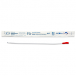 Cure Catheter ConvaTec M18-Cure Catheter Urethral Catheter, 18 Fr., Male, Straight, Intermittent Cat