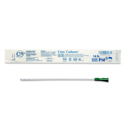 Cure Catheter ConvaTec P14-Cure Catheter Urethral Catheter, 14 Fr, Unisex, Straight, Intermittent Ca