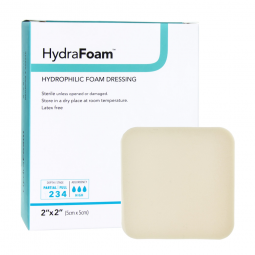 HydraFoam DermaRite Industries 00294E-HydraFoam Nonadhesive Foam Dressing, 2 x 2 Inch, Foams (BX)