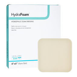 HydraFoam DermaRite Industries 00296E-HydraFoam Nonadhesive Foam Dressing, 6 x 6 Inch, Foams (BX)