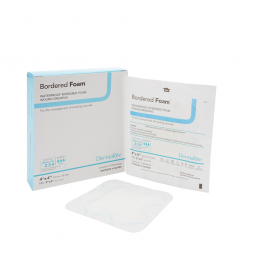 BorderedFoam DermaRite Industries 00298E-BorderedFoam Foam Dressing, 4 x 4 Inch, Foams (BX)