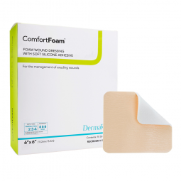 ComfortFoam Border DermaRite Industries 00318E-ComfortFoam Border Silicone Adhesive with Border Sili