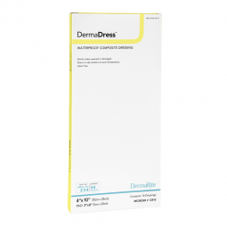 DermaDress DermaRite Industries 12410-DermaDress Composite Dressing, 4 x 10 Inch, Composites (BX)