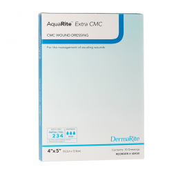 AquaRite Extra CMC DermaRite Industries 40450-AquaRite Extra CMC Gelling Fiber Wound Dressing, 4 x 5