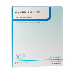 AquaRite Extra CMC DermaRite Industries 40660-AquaRite Extra CMC Gelling Fiber Wound Dressing, 6 x 6