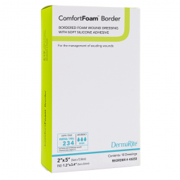 ComfortFoam Border DermaRite Industries 43250-ComfortFoam Border Silicone Adhesive with Border Silic