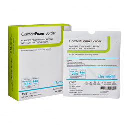 ComfortFoam Border DermaRite Industries 43330-ComfortFoam Border Silicone Adhesive with Border Silic