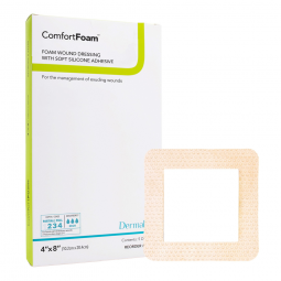 ComfortFoam Border DermaRite Industries 43480-ComfortFoam Border Silicone Adhesive with Border Silic