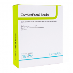 ComfortFoam Border DermaRite Industries 43680-ComfortFoam Border Silicone Adhesive with Border Silic