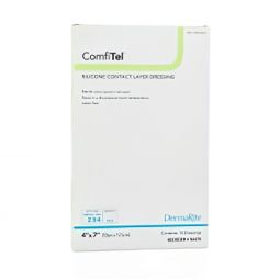 ComfiTel DermaRite Industries 56470-ComfiTel Wound Contact Layer Dressing, 4 x 7 inch, Silicone