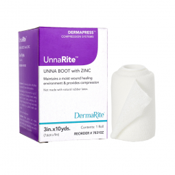 UnnaRite DermaRite Industries 78310Z-UnnaRite Unna Boot with Zinc Oxide, 3 in x 10 yd, Unna Boots (E