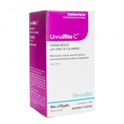 UnnaRite DermaRite Industries 78410Z-UnnaRite Unna Boot with Zinc Oxide & Calamine, 4 in x 10 yd, Un