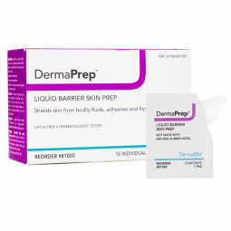 DermaPrep DermaRite Industries 81050-DermaPrep Skin Barrier Wipe, Cleansers (CS) - DermaPrep Skin Ba