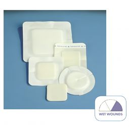 Polyderm Border DeRoyal 46-908-Polyderm Border Nonadhesive with Border Foam Dressing, 4 in Diameter 