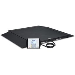 Detecto 6500 Portable Wheelchair Scale w/ Ramp-1000 lb/450 kg Capacity