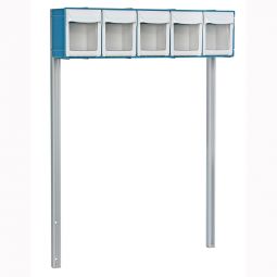 Detecto CAB05 5-Bin Organizer with Accessory Bridge for Rescue Carts