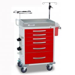 Detecto Rescue ER Medical Carts - Red Drawers (Not Loaded)