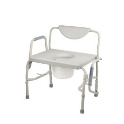 Drive Medical 11135-1 Bariatric Drop Arm Bedside Commode Chair