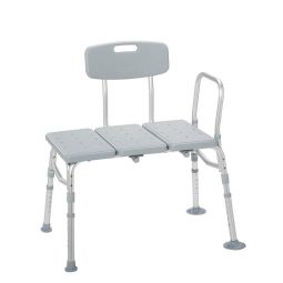 Drive 12011KD-1 Plastic Tub Transfer Bench w/ Adjustable Backrest