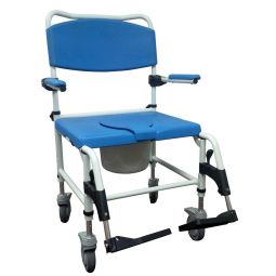 Drive Medical NRS185008 Aluminum Bariatric Rehab Shower Commode Chair