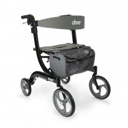 Drive Medical drive Nitro RTL10266BK Four-Wheel Rollator, Black