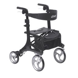 Drive RTL10266CF Nitro Elite CF Carbon Fiber Walker Rollator-Black