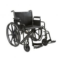 Drive STD22EC Sentra EC Wheelchair-Desk Arms-Swing Footrests-22" Seat