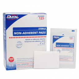 Dukal Dukal 123-Dukal Non-Adherent Dressing, 2 x 3 Inch, Non-Adherent Dressings (CS)