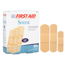 American White Cross Dukal 1260033-American White Cross Sheer Adhesive Strip, Assorted Sizes, Adhesi