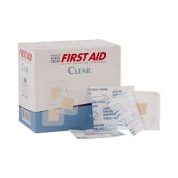 American White Cross Dukal 1308033-American White Cross Sheer Adhesive Spot Bandage, 1 x 1 Inch, A