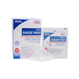 Dukal Dukal 1312-Dukal Sterile Gauze Sponge, 3 x 3 Inch, Gauze Dressings (BX) - Dukal Sterile Gauze 