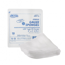 Dukal Dukal 408-10-Dukal Sterile USP Type VII Gauze Sponge, 4 x 4 Inch, Sponges & Pads (CS)