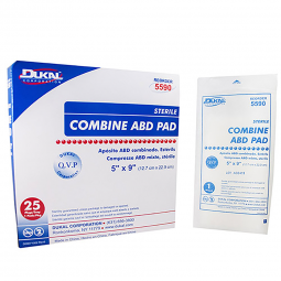 Dukal Dukal 5590-Dukal Sterile Abdominal Pad, 5 x 9 Inch, Gauze Dressings (BX) - Dukal Sterile Abdom
